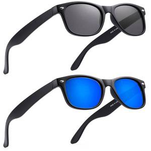 lot 1003 image: LOVIVY 2 Pack Reader Sunglasses 2.5 Rectangle BlackBlue