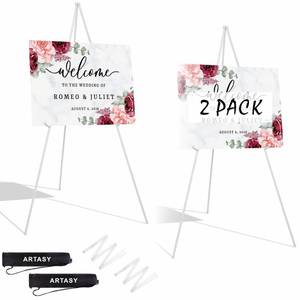 lot 1480 image: ARTASY 63 Easel Stand White 2-Pack with Carry Bags
