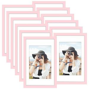 lot 1485 image: Picrit Picture Frame Set of 12, 11x17, Modern Gallery Wall, Pink