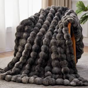 lot 1499 image: Anysay Faux Fur Throw Blanket 50x60 1000GSM