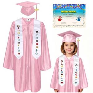 lot 2024 image: MyGradDay Shiny Kindergarten Graduation Gown Cap Tassel Set