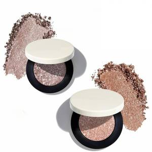 lot 2051 image: CRIVERY Metallic Eyeshadow 2-Piece Set, Natural  Rose Gold