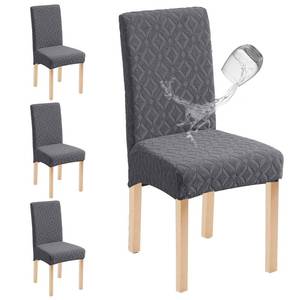 lot 2054 image: Genina Waterproof Dining Chair Covers Set of 4