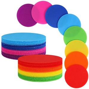 lot 2057 image: AZUREAL Floor Dots 40 Pc Set 4 Inch 8 Colors