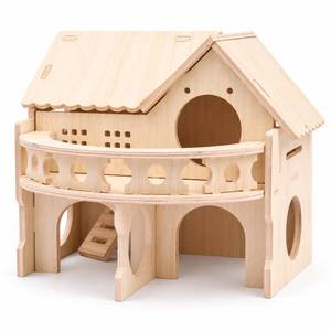 lot 2359 image: kcrygogo Wooden Hamster House Double-Decker