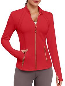 lot 2365 image: VUTRU Womens Golden Zip Up Athletic Jacket Crop, Size XL
