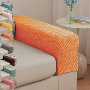 lot 2375 image: Set of 2 Stretch Sofa Armrest Covers