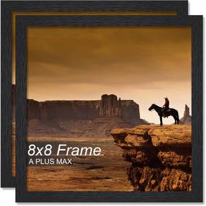 lot 2378 image: A Plus Max 8x8 Picture Frame Set of 2 Black
