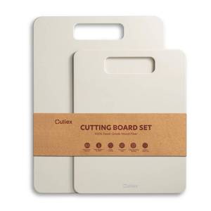 lot 2392 image: Culiex Wood Fiber Cutting Board Set of 2