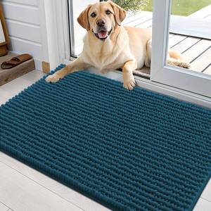 lot 2444 image: OLANLY Dog Door Mat Chenille 36x24 Absorbent