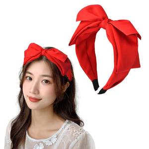 lot 2495 image: Kilener Red Bow Headband with Big Bowknot