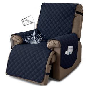 lot 5027 image: Rwoyno Waterproof Recliner Chair Cover Navy Blue