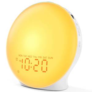 lot 5044 image: JALL Sunrise Alarm Clock with White Noise and Light Modes