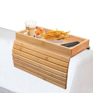 lot 5045 image: Trutob Bamboo Couch Armrest Table 12.4 x 5.5