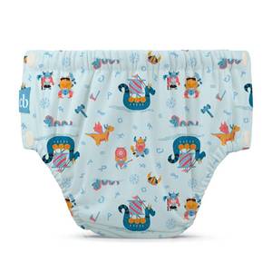 lot 6007 image: Charlie Banana Reusable Swim Diaper Size L Vikings