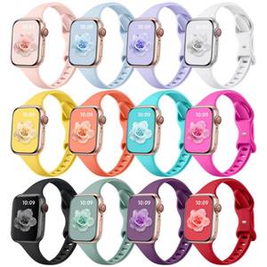 lot 6009 image: Lerobo 12 Pack Apple Watch Bands 38mm-49mm
