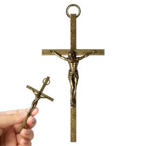 lot 6019 image: KUXBET Metal Crucifix Cross, 4.1 Inch