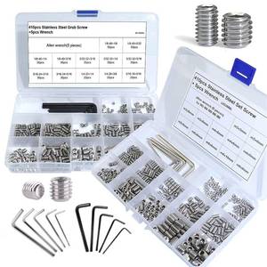 lot 6035 image: 830pc SAE and Metric Hex Socket Set Screw Kit