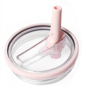 lot 6041 image: Rimoleur 32 oz Tumbler Flip Straw Lid - Pink