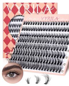 lot 6044 image: VYRILA Lash Clusters 0.05mm PBT Fiber Eyelash Extensions 8-16mm