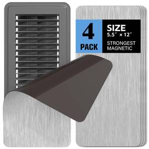 lot 6080 image: Magnetic Vent Cover 5.5x12 4-Piece Set