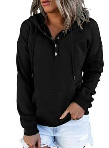 lot 8264 image: Dokotoo Womens Oversized Hoodie Sweatshirt, Black, Large