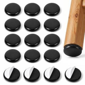 lot 8266 image: Zerobe Self-Adhesive Furniture Sliders 1-14 Black (16-Pack)
