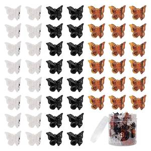 lot 8277 image: XIEHE Butterfly Hair Clips 50-Pack Assorted Colors
