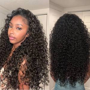 lot 8316 image: Frodio Curly Half Wig 26 Inches Human Hair Blend