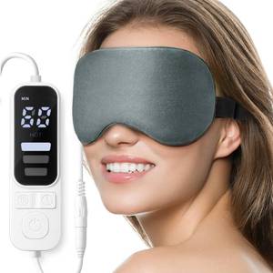lot 8322 image: Ezona Heated Eye Mask, USB-Powered, Gray