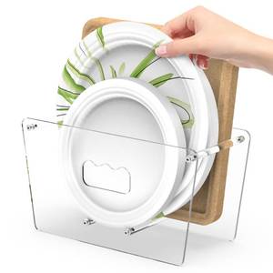 lot 8326 image: KALYLOC Acrylic Paper Plate Dispenser 5-12 Inches