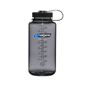 lot 8339 image: Nalgene 32 oz Wide Mouth Water Bottle, GrayBlack
