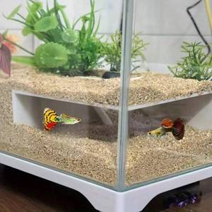 lot 8367 image: LingoFoto Aquarium Undergravel Fish Tunnel Hide Cave White