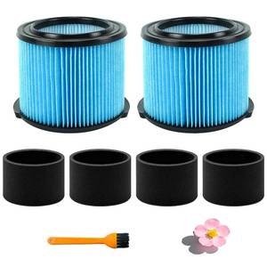 lot 9437 image: 2 Pack VF3500 Filters Compatible with Rigid 4 Gallon Shop Vacuum