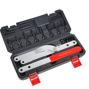 lot 9442 image: BILITOOLS 16PCS Pulley Holder Tool Set, Step Pin Wrench for Cam & Crank