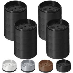 lot 9452 image: Bed Risers 1 inch, 2 inch, 3 inch, 4 inch Heavy Duty, Adjustable Furniture Riser for Table Desk Couch Sofa Chair Refrigerator Washing Machine, Stackable Bed Raisers Blocks (Black 4 Pack, 1111 inch)