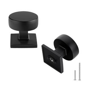 lot 9502 image: Banqin 10 Pack Black Cabinet Knobs for Cabinets Drawers Knobs for Kitchen