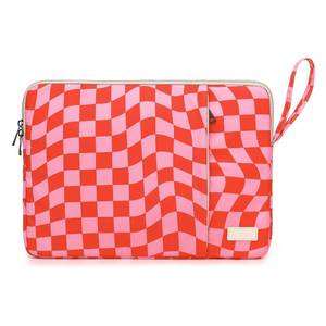 lot 10087 image: Laptop Sleeve 13.3 inch14 Inch, 15.6inchWater Resistant Traveling Computer Cover with Handle, Shockproof Protective Carrying Laptop Case (Y8-Pink Checker, 14 inch)