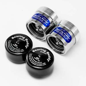lot 10102 image: Bearing Buddy Model 2441 Chrome Plated Wheel Bearing Protectors w 23B Bra