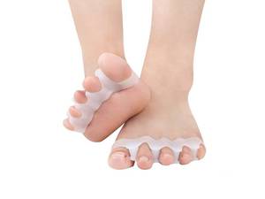 lot 10117 image: Kids Toe Separators to Correct Foot Alignment, Soft Silicone Toe Spacers for Overlapping Toes, Toe Straighteners for Bunion, Hammertoe Toe Stretchers for Yoga Practice Relieve Feet Pain (Small)