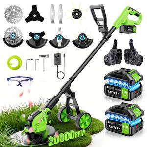 lot 11827 image: Innopower 12-Inch Cordless String Trimmer with Batteries