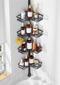 lot 11834 image: ZUNTO Tension Pole Shower Caddy 25-114in 4-Tier