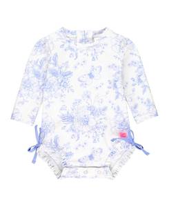 lot 12151 image: RuffleButts Baby Girls One Piece Rash Guard UPF 50