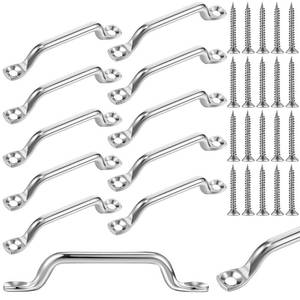 lot 12192 image: Yaocom 316 Stainless Steel Footman Loop with Screws - 10 Pack