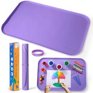 lot 12218 image: AtMini Silicone Art Mat 24x16 Purple