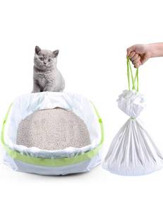 lot 12222 image: Cat Litter Liners Large Jumbo Drawstring Extra Durable