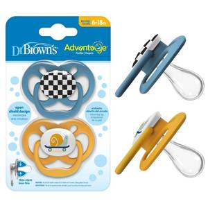 lot 12261 image: Dr. Browns Advantage Pacifier 6-18m, 2-Pack