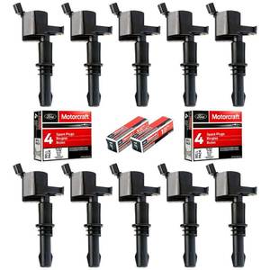 lot 12269 image: MAS Ignition Coil Pack DG511 & Spark Plug Set Ford F-250-F550  Retail $177.09
