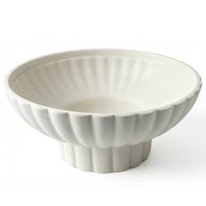 lot 17301 image: Handmade Ceramic Pedestal Bowl 10.6 Inch