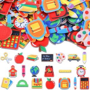 lot 18121 image: Engrowtic 200 Pcs Back to School Felt Stickers